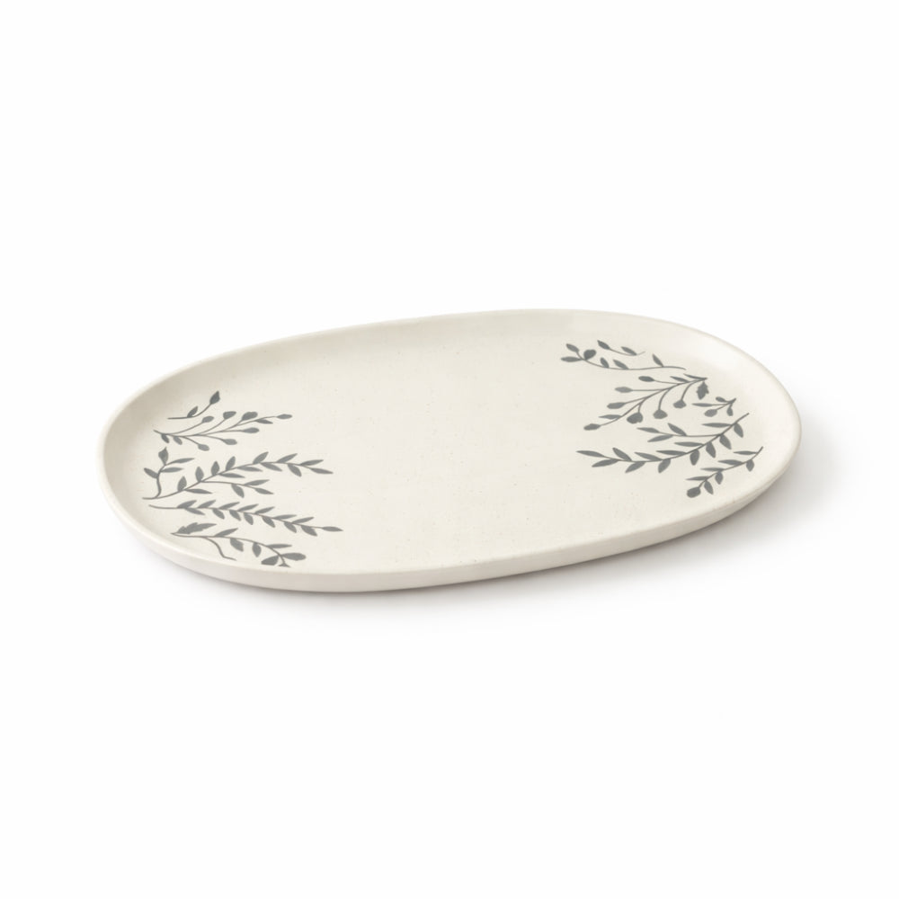 Lake House Collection Ceramic Etched Platter